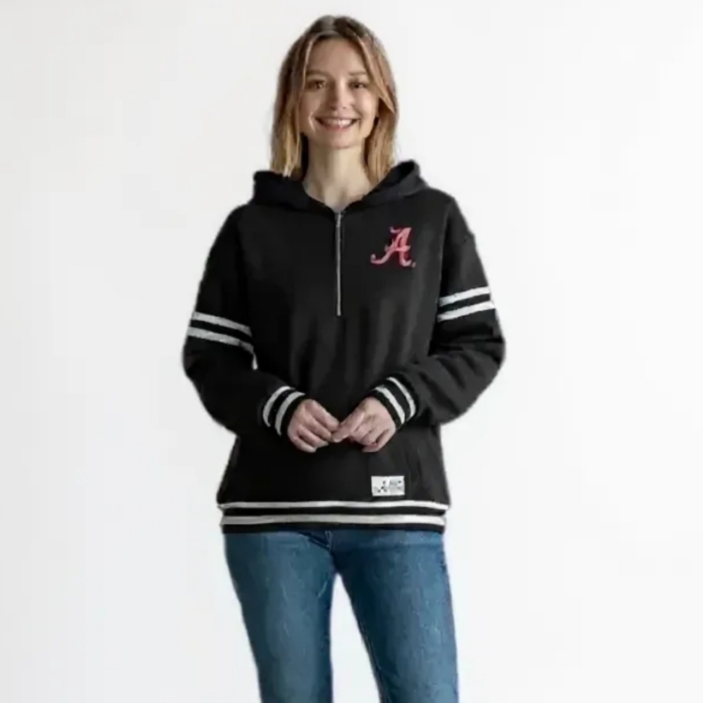 VS Pink X 5th & Ocean | NCAA Alabama Crimson Tide Half Zip Jacket